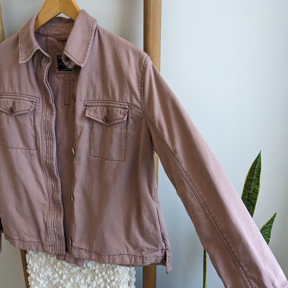 A&F Swing Twill Shirt Jacket - Picture 6 of 10